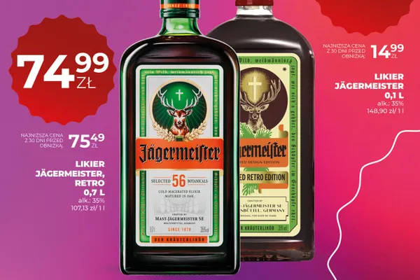 Likier jägermeister, retro promocja w Duży Ben