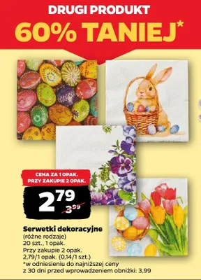 Serwetki dekoracyjne promocja w Netto