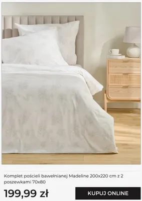 Komplet pościeli bawełnianej Madeline Home&You 200x220 cm z 2 poszewkami 70x80 promocja w home&you