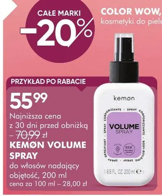 Spray Kemon Volume promocja w Super-Pharm