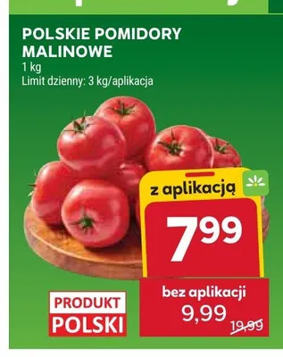 Polskie pomidory malinowe promocja w Stokrotka