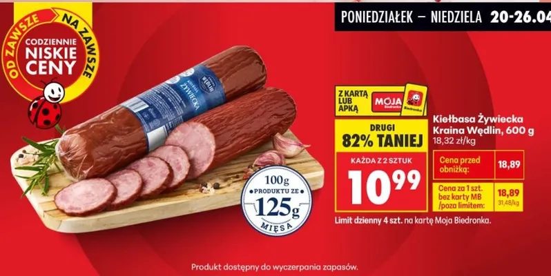 Kiełbasa śląska promocja w Biedronka