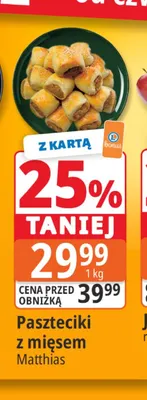 Paszteciki z mięsem Matthias promocja w Leclerc