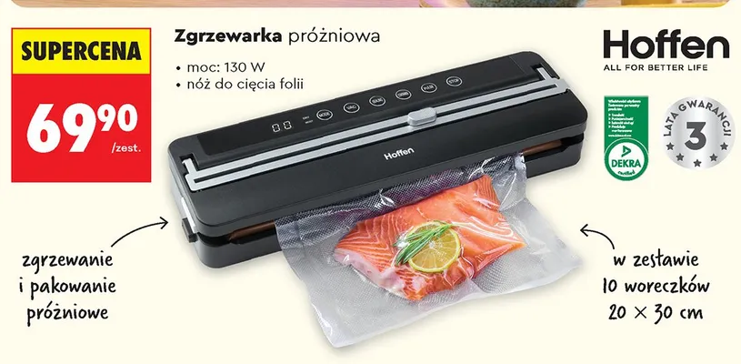 Zgrzewarka próżniowa Hoffen promocja w Biedronka