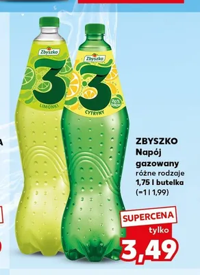 Napój gazowany Zbyszko 3 promocja w Kaufland