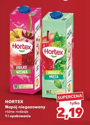 Napój niegazowany Hortex jabłko-mięta promocja w Kaufland