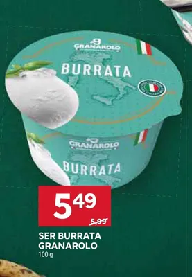 Ser Burrata Granarolo promocja w Stokrotka