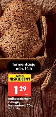 Bułka z ziarnem z długiej fermentacji promocja w Biedronka
