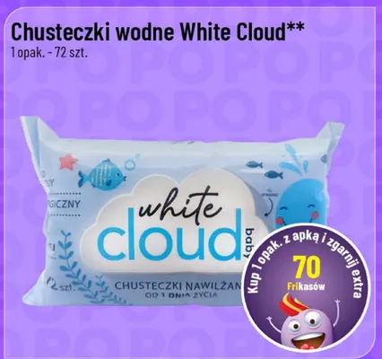 Chusteczki wodne White Cloud promocja w POLOmarket
