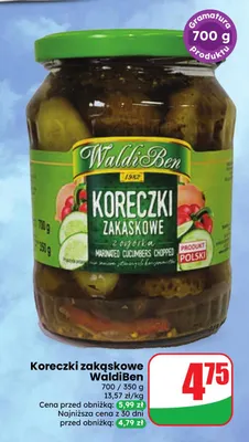 Koreczki zakąskowe WaldiBen promocja w Dino