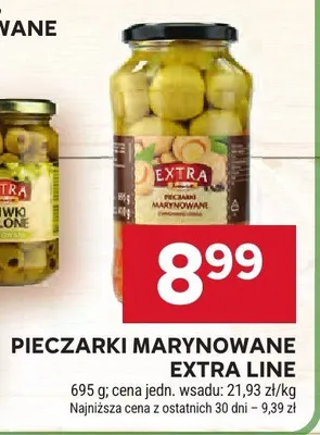 Pieczarki marynowane Extra Line promocja w Stokrotka