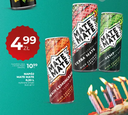Napój Mate Mate Peach-Lemongrass promocja w Duży Ben