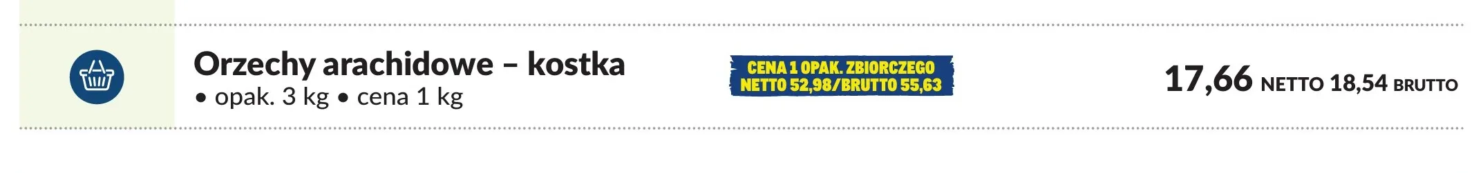 Orzechy arachidowe kostka promocja w Makro