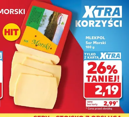 Ser Morski Mlekpol promocja w Kaufland