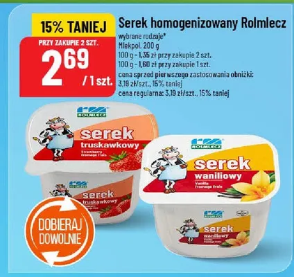 Serek homogenizowany Rolmlecz promocja w POLOmarket