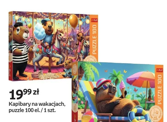 Puzzle Kapibary na wakacjach Trefl promocja w Empik
