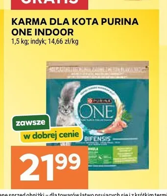 Karma dla kota Purina One Indoor promocja w Stokrotka