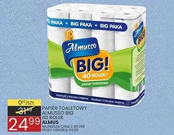 Papier toaletowy big 10 rolek promocja w Wafelek