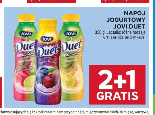 Napój jogurtowy Jovi Duet promocja w Stokrotka