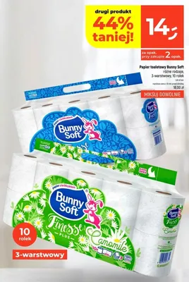Papier toaletowy Bunny Soft Finesse Camomile Plus promocja w Dealz