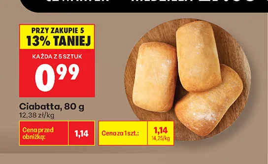 Ciabatta promocja w Biedronka