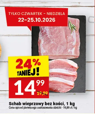 Schab wieprzowy bez kości promocja w Twój Market