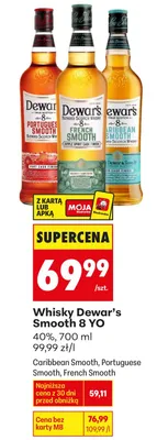 Whisky Dewar's Smooth 8 YO French Smooth promocja w Biedronka