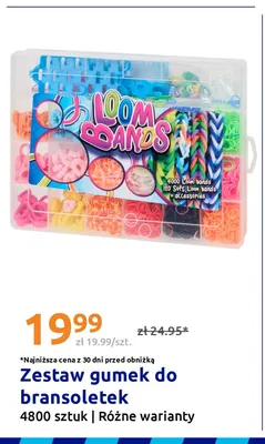 Zestaw gumek do bransoletek Loom Bands 4800 sztuk promocja w Action