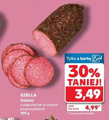 Salami w ziołach prowansalskich promocja w Kaufland