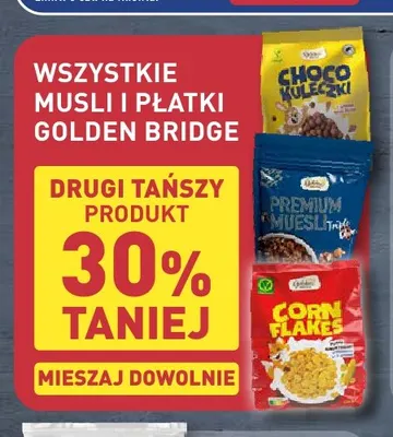Musli i płatki Golden Bridge promocja w Aldi