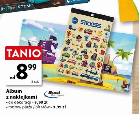 Album z naklejkami do dekoracji Best Service promocja w Intermarche