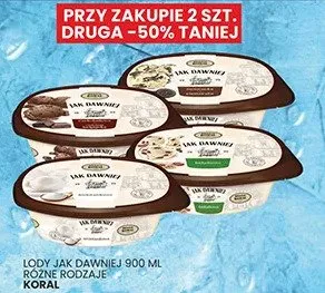 Lody Jak dawniej różne rodzaje promocja w Wafelek