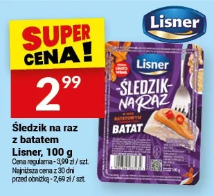 Śledzie na raz z batatami promocja w Twój Market