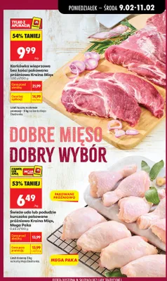 Świeże udo lub podudzie kurczaka pakowane próżniowo MEGA PAKA promocja w Biedronka