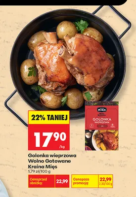 Golonka wieprzowa Wolno Gotowane Kraina Mięs promocja w Biedronka