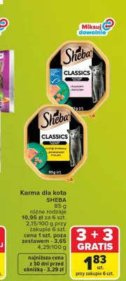 Karma mokra dla kota Sheba Classics promocja w Carrefour Market