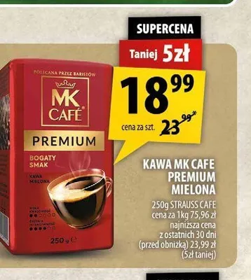 Kawa mielona MK Cafe Premium promocja w Arhelan