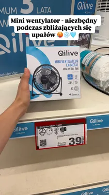 Mini wentylator Qilive Q.6999 promocja w Auchan