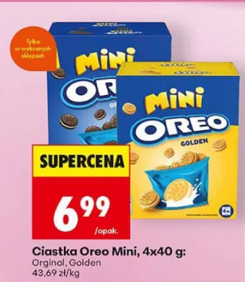 Ciastka Oreo Mini Orginal 4-pak 40g promocja w Biedronka