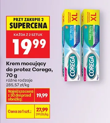 Krem mocujący do protez, różne rodzaje promocja w Biedronka
