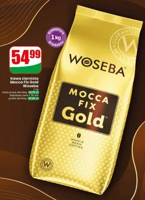 Kawa ziarnista Woseba Mocca Fix Gold promocja w Dino