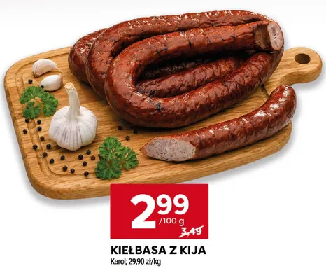 Kiełbasa z kija Karol promocja w Stokrotka