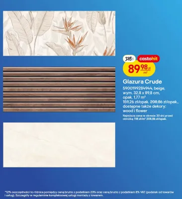 Glazura Crude beige promocja w Castorama