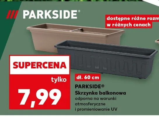Skrzynka balkonowa odporna na warunki atmosferyczne i promieniowanie UV promocja w Kaufland