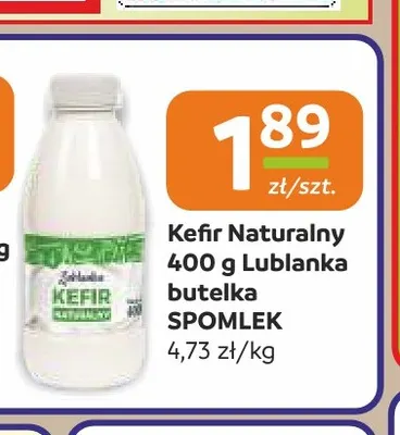 Kefir naturalny Lublanka Spomlek promocja w Społem Częstochowa