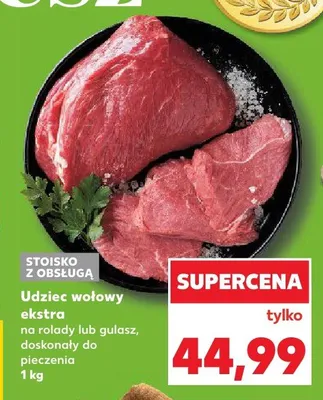 Udziec wołowy ekstra promocja w Kaufland