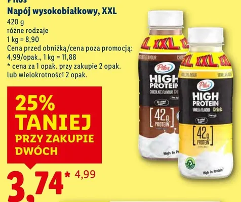 Napój wysokobiałkowy, XXL promocja w Lidl