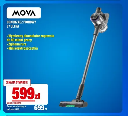 Odkurzacz pionowy S7 Ultra Mova promocja w RTV EURO AGD