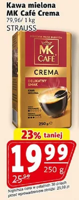 Kawa mielona MK Café Crema promocja w Prim Market