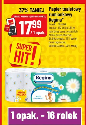 Papier toaletowy rumiankowy Regina promocja w POLOmarket